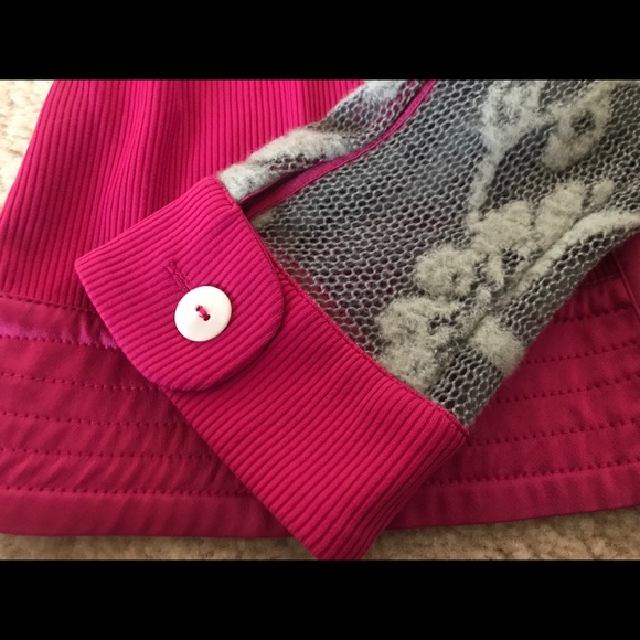Pink & Gray Ribbed Cardigan - Picture 3 of 6